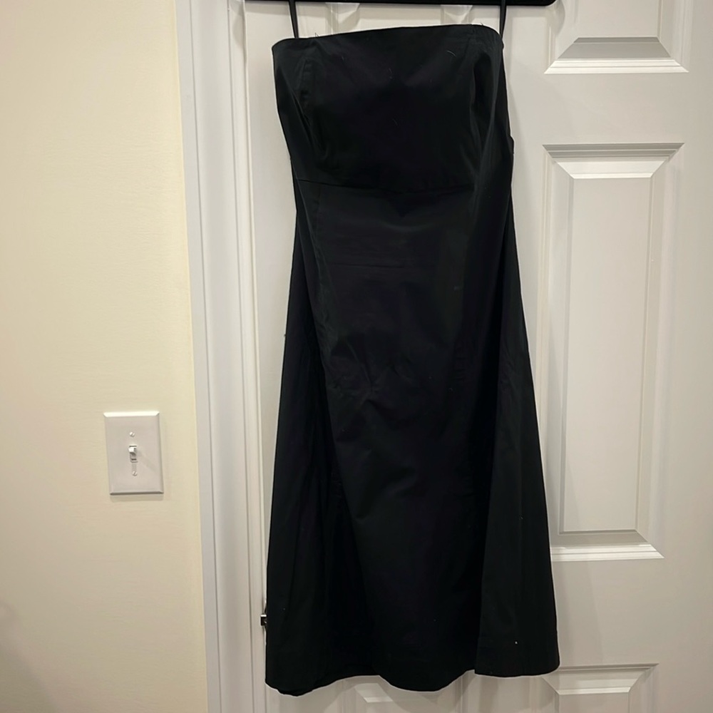 Women’s strapless A line cotton dress